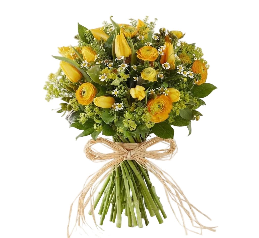 Yellow Tulips and Ranunculus Bouquet - Florist London