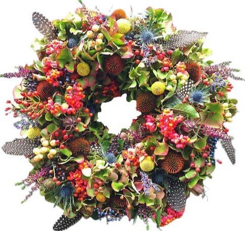 Autumn Bright Door Wreath - Florist London