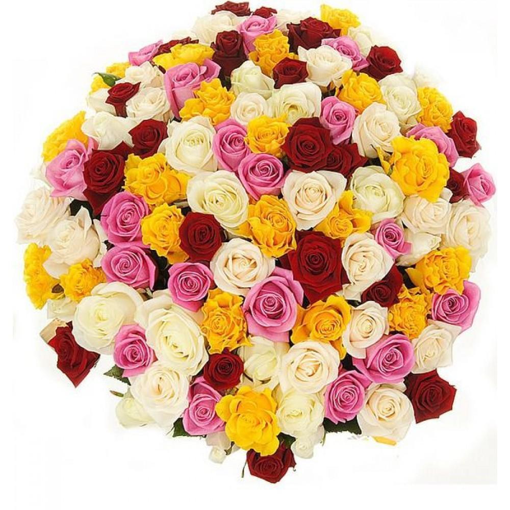Bouquet of Colorful Roses