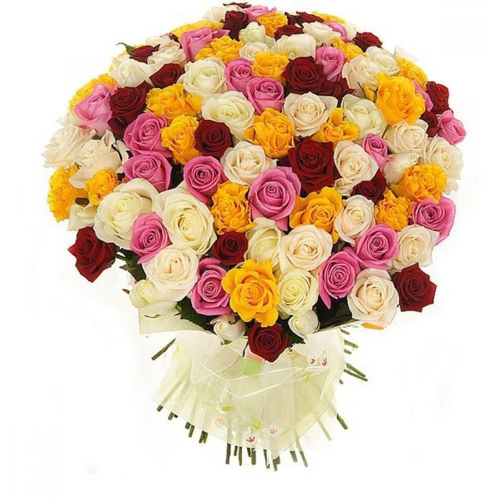 Bouquet of Colorful Roses
