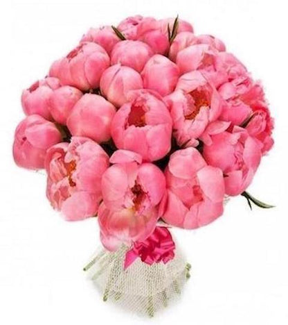 Bouquet of Coral Peonies - Florist London