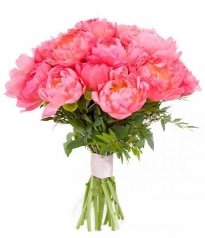 Bouquet of Coral Peonies - Florist London
