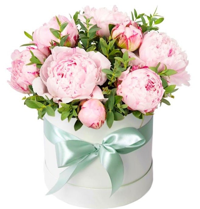 Box Peony with Greenery - Florist London