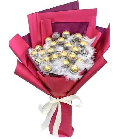 Chocolate Bouquet with Feathers - Florist London