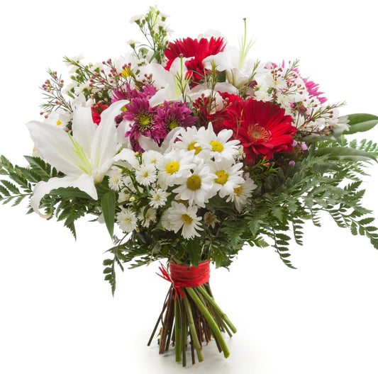 Chrysanthemum and Lily Bouqet