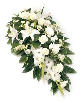 Classic White Funeral Spray - Florist London