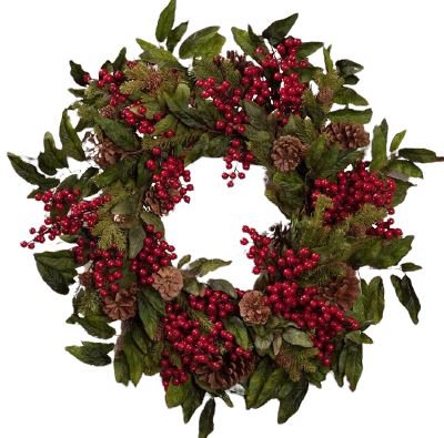 Classic Wreath with Red Berry - Florist London