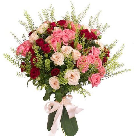 Colorful Spray Roses Bouquet - Florist London