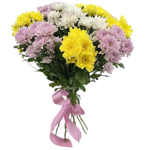 Colourful Queen Chrysanthemum Bouquet - Florist London