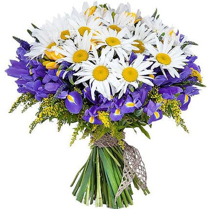 Daisy and Iris Bouquet