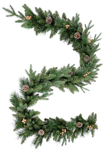 Elegant Snow Christmas Garland