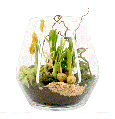 Fish Bowl Easter Arrangement