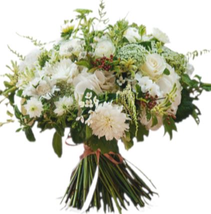 Fourteenth Wedding Anniversary Ivory Bouquet - Florist London