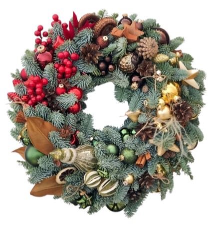 Glamour Festive Wreath - Florist London