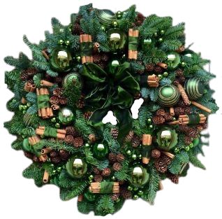 Green Festive Chrismas Wreath