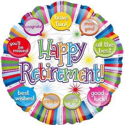 Happy Retirement Balloon - Florist London