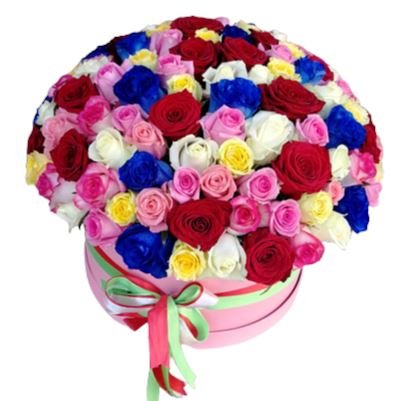 Just Roses Colorful Box - Florist London