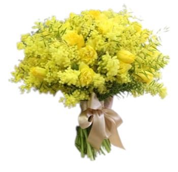 Just Yellow Mimose Bouquet - Florist London