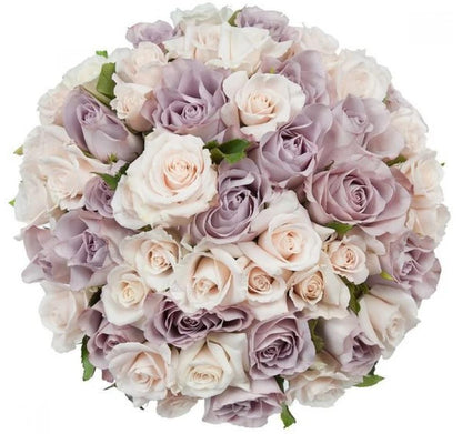 Lavender and Ivory Roses - Florist London
