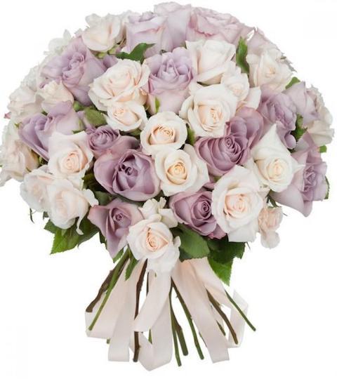 Lavender and Ivory Roses - Florist London