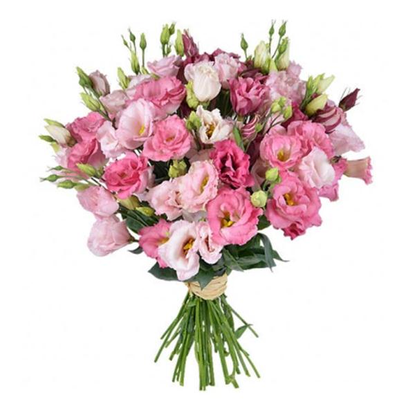 Light and Dark Pink Lisianthus Bouquet - Florist London