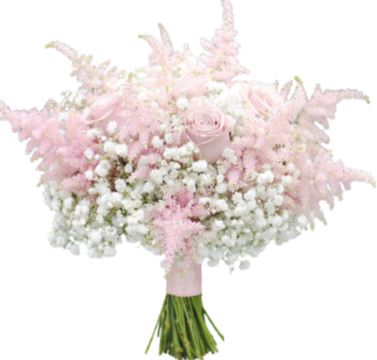 Light Pink and White Wedding Bouquet - Florist London