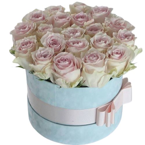 Light Pink Luxury Roses Box - Florist London