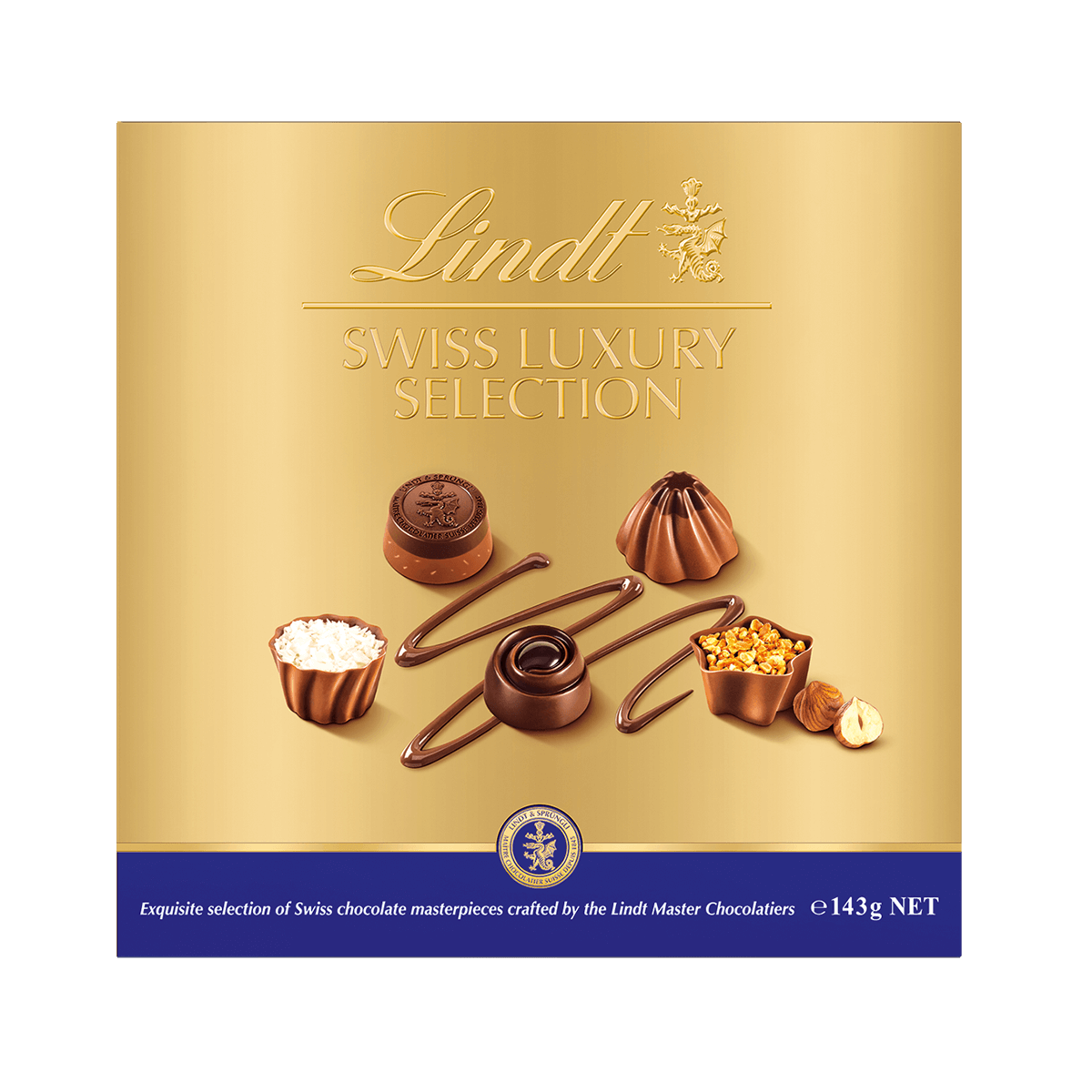 Lindt SWISS LUXURY SELECTION Chocolate Box 145g - Florist London