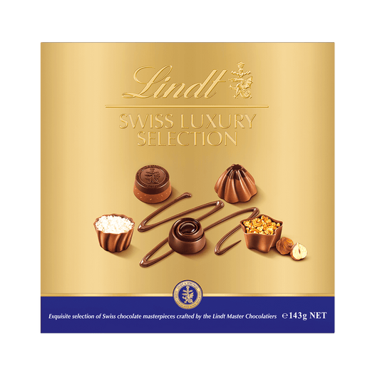 Lindt SWISS LUXURY SELECTION Chocolate Box 145g - Florist London
