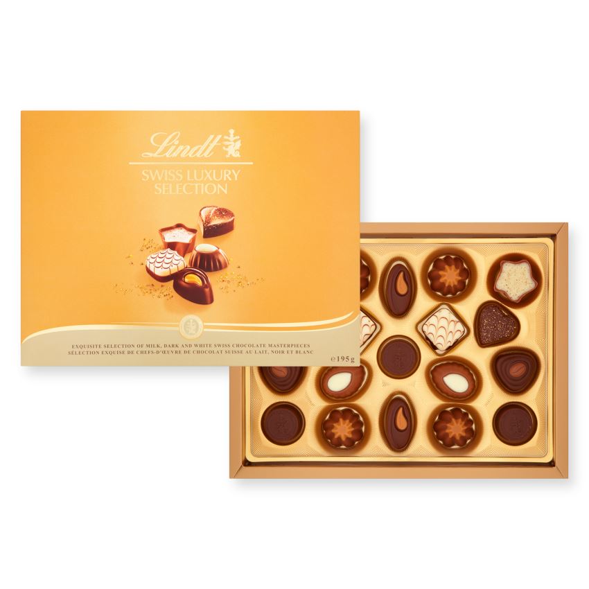 Lindt SWISS LUXURY SELECTION Chocolate Box 195g