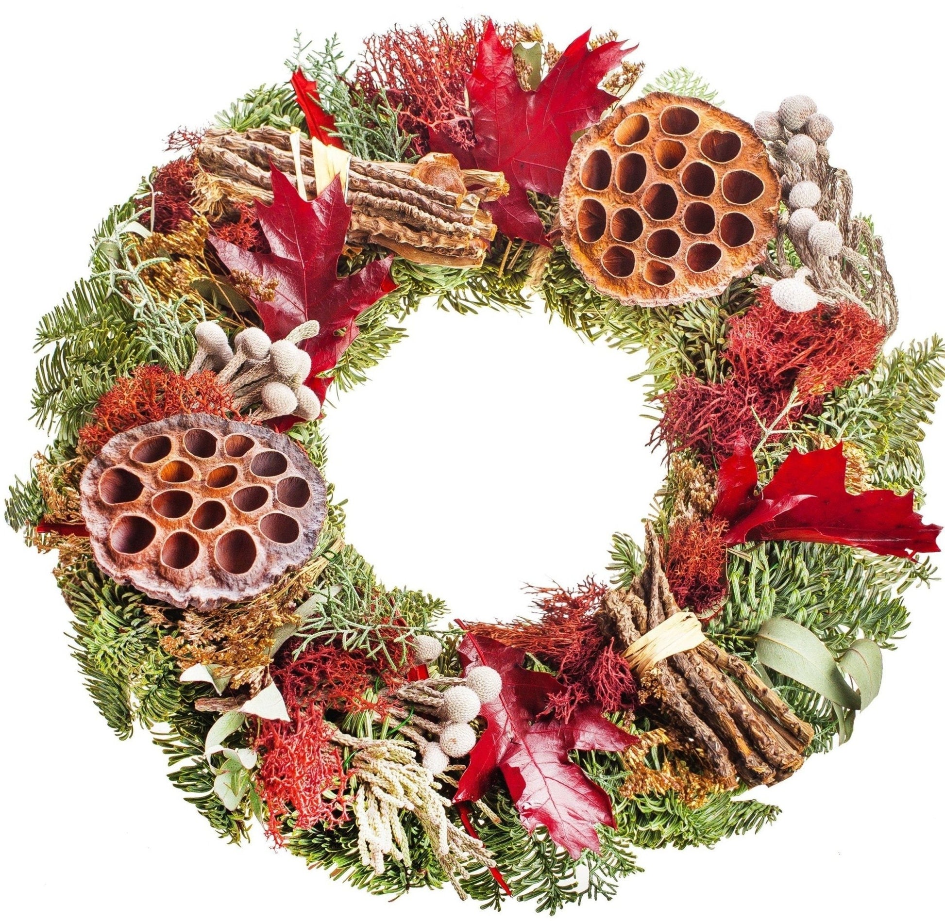 Lotus Christmas Wreath - Florist London