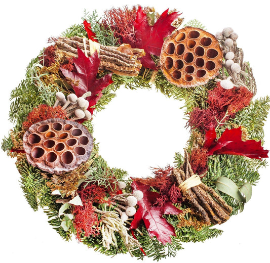 Lotus Christmas Wreath - Florist London