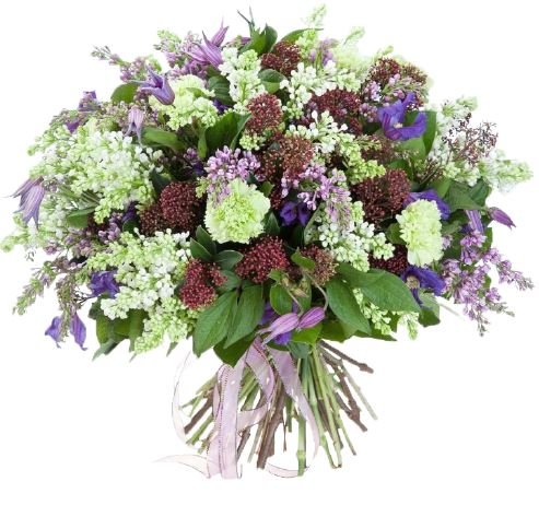 Luxury Flowers with Lilac Bouquet - Florist London