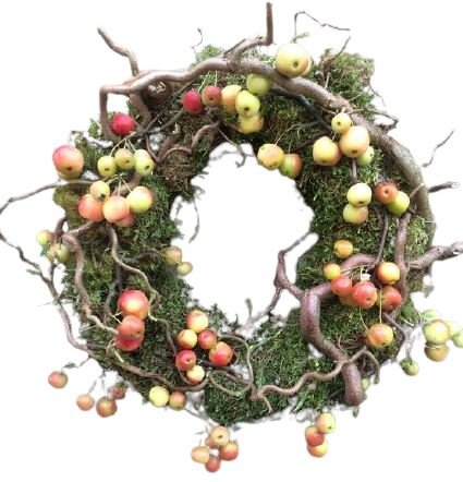 Malus Twist Autumn Wreath - Florist London