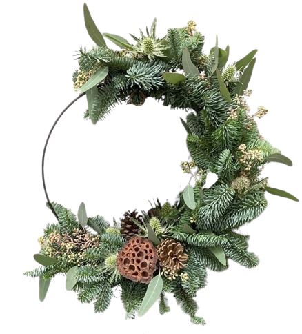 Moon Christmas Wreath
