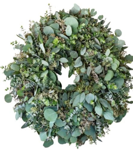 Natural Populus Berry Wreath - Florist London