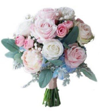 Pastel Pink and White Wedding Bouquet - Florist London