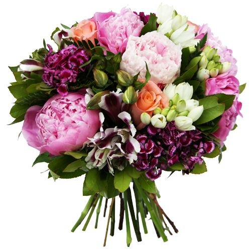 Pink and Peach Bouquet - Florist London