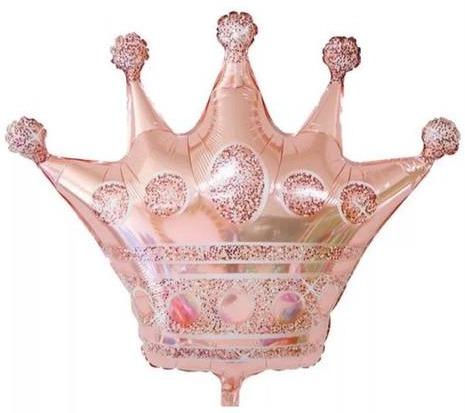 Princess Rose Gold Crown Balloon - Florist London