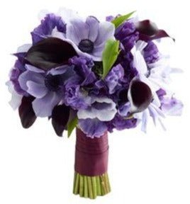 Purple Bouquet with Sweet Pea - Florist London