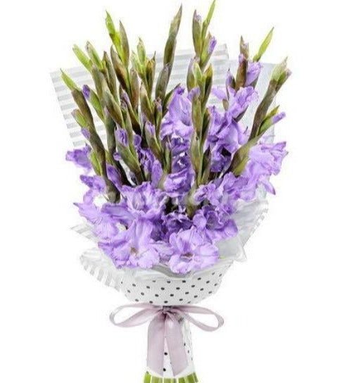 Purple Gladiolus Bouquet - Florist London
