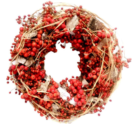 Red Berry Autumn Wreath - Florist London