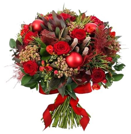 Red Charm Roses Bouquet - Florist London