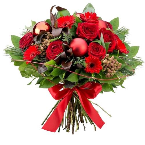Red Festive Bouquet - Florist London