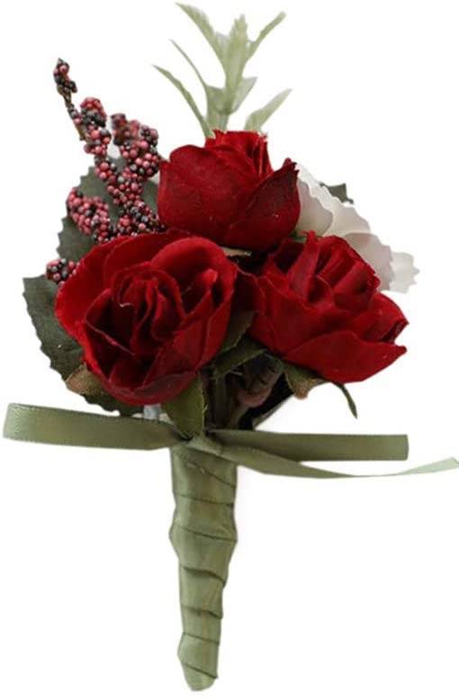 Red Roses Buttonhole - Florist London