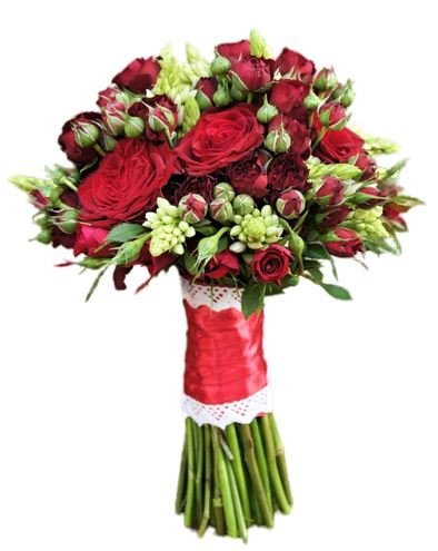Red Roses Wedding Bouquet - Florist London