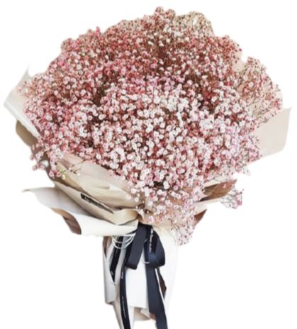Rose Gold Gypsophila Bouquet