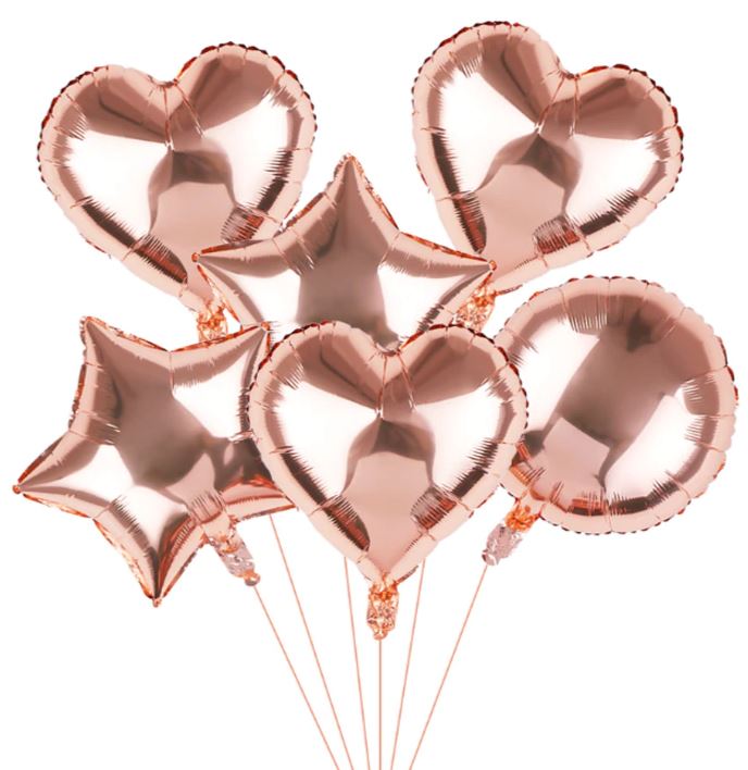 Rose Gold Mix Gift Balloon Set - Florist London