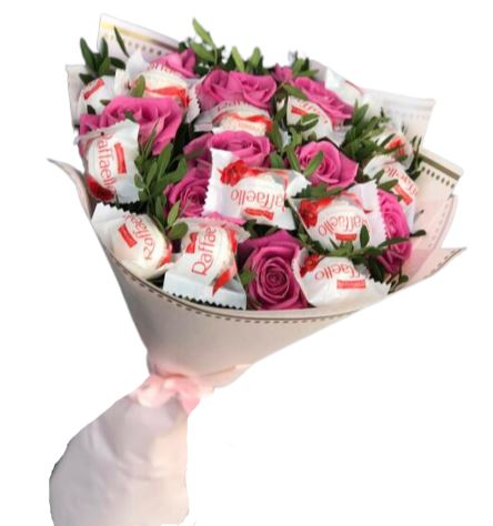 Roses and Chocolate Mix Bouquet - Florist London