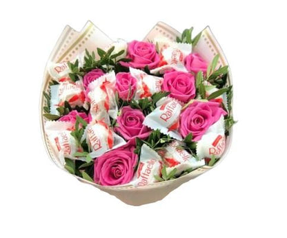 Roses and Chocolate Mix Bouquet - Florist London
